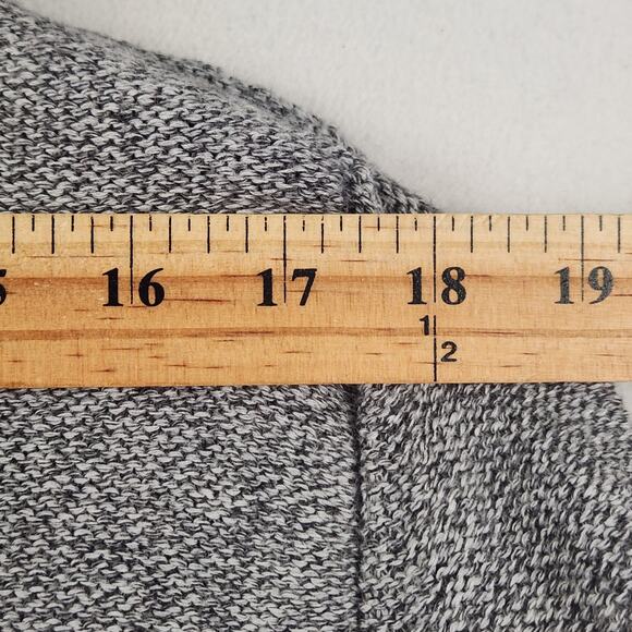 Prana North Loop Hooded Sweater Men’s SZ LG Knitted Gray Organic Cotton Slim - Picture 15 of 16